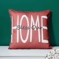thumbnail image 5 of Throw Pillow Covers 20x20 Set of 4 Farmhouse Pillow Covers Cushion Cases Decorative Pillowcases for Sofa Couch Living Room Outdoor Home Decor (Burgundy, 20" x 20"), 5 of 5