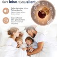 thumbnail image 4 of Reloj de pared silencioso de cuarzo moderno de 30 cm, sin tictac, reloj de pared de cocina para sala de estar, habitación, oficina dorado, 4 of 5