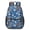 Blue, variant on Football and Golfball Blue Pattern 17" School Backpacks for Teens,Waterproof Oxford Fabric,S-Shape Padded Straps for School,Travel,Hiking,Camping