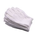 thumbnail image 4 of Guantes blancos, 12 pares de guantes de algodón suave, guantes de inspección de dinero para monedas, guante con forro elástico, talla grande JAMW Sencillez, 4 of 5
