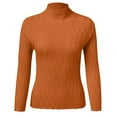 thumbnail image 4 of TRUBKH Fall Outfits for Women Mock Neck Top Long Sleeve Business Casual Sweater Fall Sweaters Layered Sweaters Wool Blend Travel Outfits for Women Multicolor One Size, 4 of 4