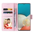 thumbnail image 4 of Compatible for Samsung Galaxy S24 FE Wallet Case with Card Holder, Floral Flower PU Leather Magnetic Stand Flip Protective Phone Cover with Wrist Strap for Women Girls, Rose Flower, 4 of 6
