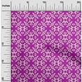 thumbnail image 2 of oneOone Polyester Spandex Fuschia Pink Fabric Asian Dabu Print Fabric For Sewing Printed Craft Fabric By The Yard 56 Inch Wide, 2 of 5