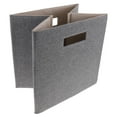 thumbnail image 4 of AURARMLET Grey Foldable Fabric Clothes Organizer Box 32x32x28 cm, Space-Saving Household Storage Solution for Closet and Home, 4 of 8