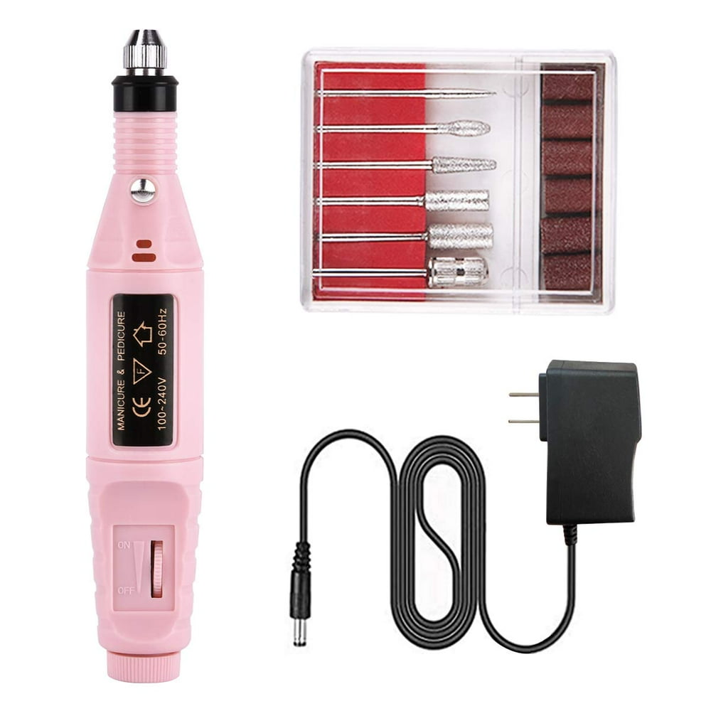 Electric Nail Drill 6 in 1 Set, Professional Nail Drill Machine for