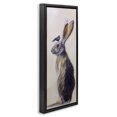 thumbnail image 3 of Stupell Industries Minimal Rabbit & Perched Birds Animals & Insects Painting Black Floater Framed Canvas Art Print Wall Art, 15 x 31, 3 of 9