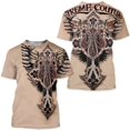 thumbnail image 1 of T-shirt cartoon cat bite knife creative pattern printing large size loose essentials short sleeve t, 1 of 3