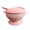 Pink, variant on D-GROEE 1 Set Baby Silicone Suction Bowls with Spoons Baby Led Weaning Food Bowl Food Grade Toddler Food Storage Bowl Dishwasher Microwave Safe Feeding
