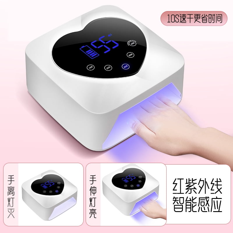 X20 Diamond-Embedded High-Power Nails Phototherapy Lamp Quick-Drying Nail Baking Gel Phototherapy Lamp 5-Speed Timing UV/LED Nail Lamp