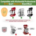 thumbnail image 3 of Bamboo Sliding Mat Compatible with KitchenAid 6/7/8 Quart Bowl-Lift Stand Mixer,Mixer Moving Tray Attachments Kitchen Countertop Storage Accessories, 3 of 6