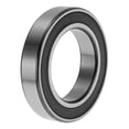 thumbnail image 1 of Rodamientos de bolas de ranura profunda 6010DDU de Unique Bargains 50x80x16mm P4 con doble sello de goma lubricado 1 Pc Car Tone Plateado, Negro, 1 of 6