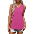 thumbnail image 2 of MOSHU 3 Pack Tank Tops for Women V Neck Sleeveless Women Shirts Flowy Loose Fit Tops Summer Outfits, 2 of 8