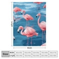 thumbnail image 4 of ARISTURING  Flamingo Throw Blanket, Soft Lightweight Couch Sofa Bed Throws and Blankets, ” Flannel Blanket Decor for Women, Flamingo Gifts Christmas Holiday Party Decorations, 4 of 6
