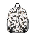 thumbnail image 3 of Dachshund and Heart Backpack Backpack for School,Cute School Bag,Schoolbag with Adjustable Shoulder Straps & Padded Back,13.8"x11.4"x6", 3 of 6