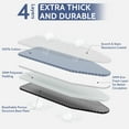 thumbnail image 5 of TOOLF Ironing Board, Iron Board with Heat Resistant Cover & Iron Rest, 7 Height Adjustable, 43x13 in, Blue, 5 of 8