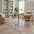 thumbnail image 2 of ODIKA Vintage Floral Medallion With Distressed Scroll Border And Botanical Sprays for Home Office, Gaming Room, Under Desk, Non-Slip Chair-Friendly, 2 of 7