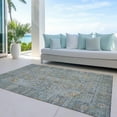 thumbnail image 6 of Addison Rugs Chantille Indoor/Outdoor Traditional Global Teal Washable Rectangle Rug, 5' x 7'6", 6 of 6