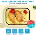thumbnail image 4 of Glass Food Storage Containers Reusable Meal Prep Containers Reusable Fridge Organizers Lunch Container for Adults Food Storage Containers with Lid Airtight Pizza Storage Salad, 4 of 8