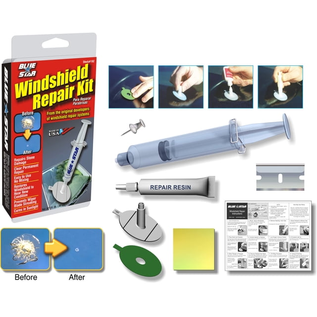 Kit de reparación de parabrisas Blue-Star .027 fl oz