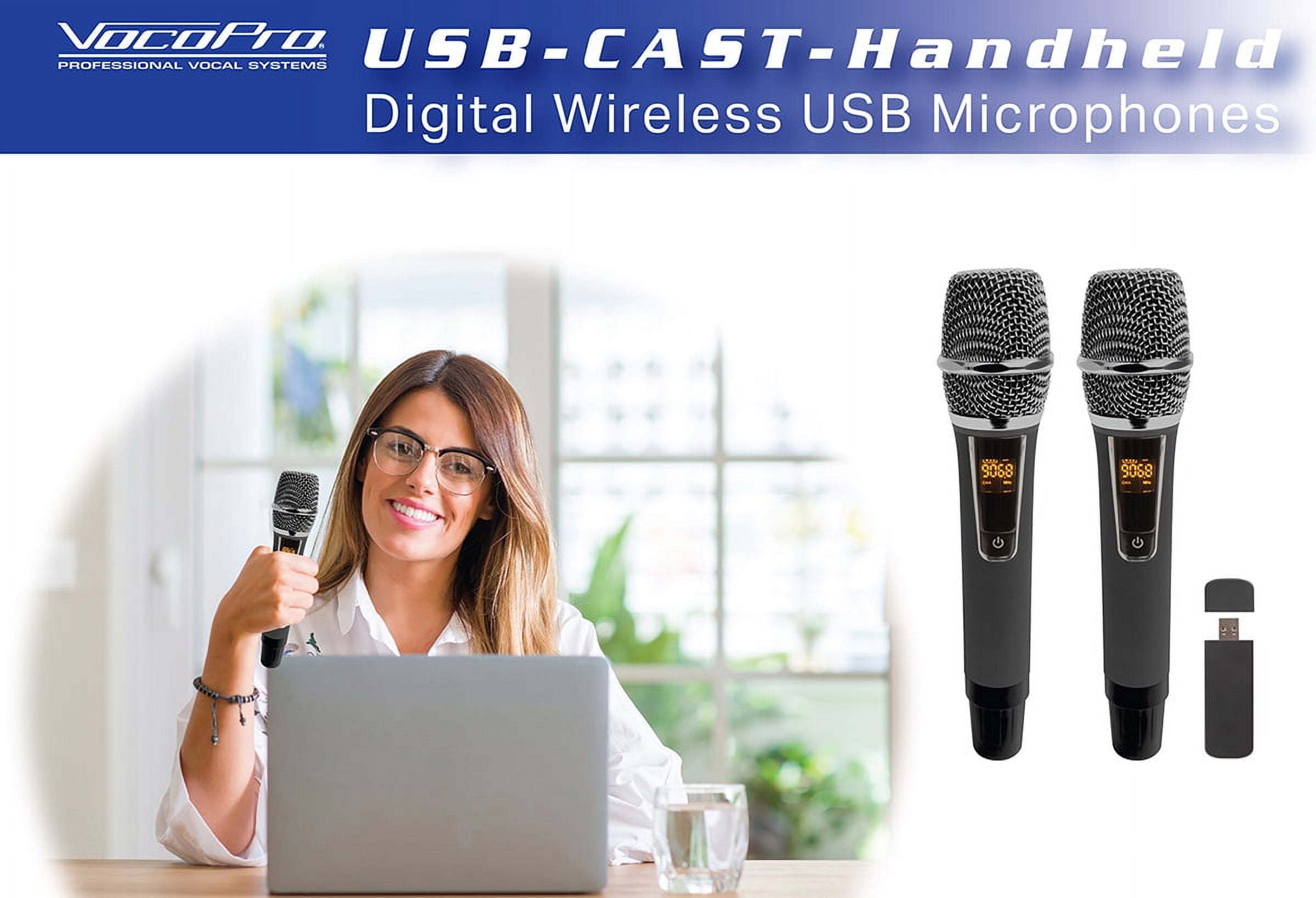 VHF-4000-1 - Professional Quad VHF Wireless Microphones System