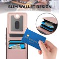 thumbnail image 6 of Crossbody Wallet Case for Samsung Galaxy S23, RFID Blocking Protective Purse Case Cover with Card Holder Kickstand Shoulder Strap Lanyard Magnetic Closure for Samsung Galaxy S23, Rosegold, 6 of 8