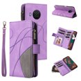 thumbnail image 1 of Compatible with Nokia X20/ X10 Wallet Case with Card Slots PU Leather Zipper Flip Folio Cover, 1 of 5