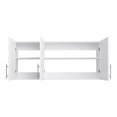 thumbnail image 5 of Prepac Elite 54" W Wall Cabinet with Panel Doors, White Storage Cabinet, Bathroom Cabinet, Pantry Cabinet with with 1 Adjustable Shelf 12.75" D x 54" W x 24" H, WSUR-1004-1, 5 of 12