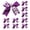 Purple, variant on 10pcs Portable Cheer Bowknot Keychains Stylish Glitters Decorated Keyrings Perfect For Cheerleaders And Supporters