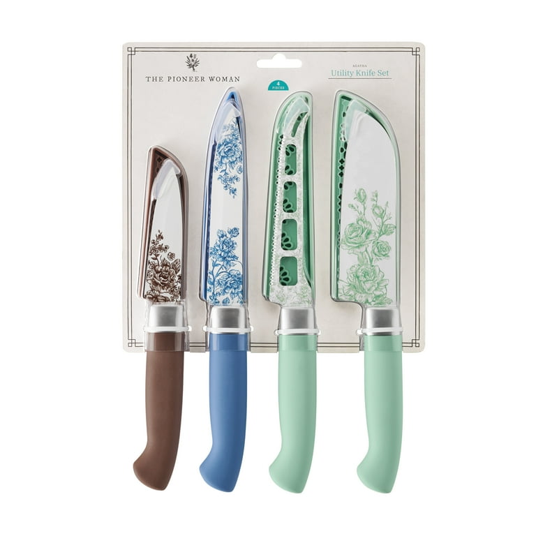 The Pioneer Woman Agatha 4-Piece Stainless Steel Utility Knife Set