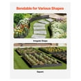 thumbnail image 4 of Steel Landscape Edging, 3 Packs 40x8in Rustproof Metal Garden Border, 4 of 9