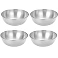 thumbnail image 1 of 4 Uds. Platos para salsa de acero inoxidable, platos redondos para condimentos, cuenco para inmersión, platillos, cuenco, Mini platos para aperitivos, plato para condimentar, platos para platillo, 1 of 5