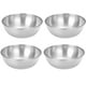 thumbnail image 1 of 4 Uds. Platos para salsa de acero inoxidable, platos redondos para condimentos, cuenco para inmersión, platillos, cuenco, Mini platos para aperitivos, plato para condimentar, platos para platillo, 1 of 5