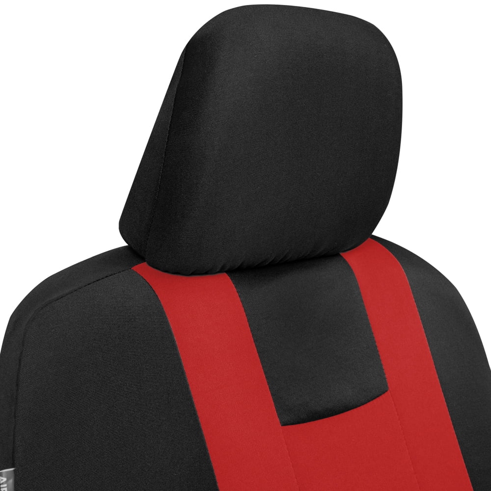 carXS Forza Red Car Seat Covers Full Set, Front & Back Seat Covers for Cars