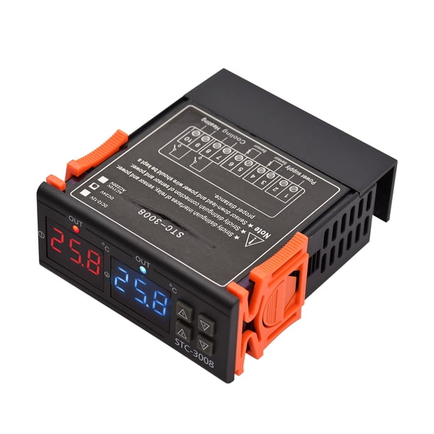 Controlador de temperatura digital TFixol STC-3008 Regulador de temperatura bidireccional inteligente DC TFixol Regulador de temperatura