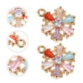 thumbnail image 4 of 2 Pcs Pendentifs en Forme de Flocon de Neige Pendentifs de Bracelet Accessoires de Bijoux DIY, 4 of 9