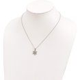 thumbnail image 5 of Sterling Silver & 12K Snowflake Necklace Made In United States qbh185-18, 5 of 5