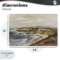 thumbnail image 4 of Stupell Industries Transitional Rocky Coast Expression Canvas Art, 24 x 16, by Silvia Vassileva, 4 of 8