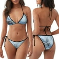 thumbnail image 3 of Saiise Winter Reindeer In Snowy Mountains Pattern Women's Adjustable Bikini Set High-Cut Two-Piece Swimsuit for Beach Pool Party Tropical Vacation, 3 of 6