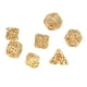 thumbnail image 4 of Juego de Dados ANGGREK Poliédrico Hueco Dorado Portátil, 4 of 8