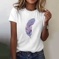 thumbnail image 2 of Trendfront Womens Summer Crew Neck Short Sleeve Tops Butterfly Insect Graphic Print Tees Casual Fashionable Style Apparel T-Shirts, 2 of 5