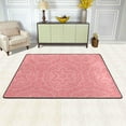 thumbnail image 2 of SKYSONIC 72x48in Pink Mandala Floral Area Rug, Ethnic Flowers Floor Carpet for Indoor Living Dining Room and Bedroom Area, 2 of 7