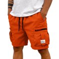 thumbnail image 2 of Hiking Shorts Men Outdoor Knee Length Big and Tall Cargo Shorts Relaxed Fit Wide Leg Carpenter Short with Pockets, L, 2 of 7