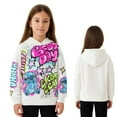 thumbnail image 7 of Disney's Lilo & Stitch Girls Airbrush Style Graphic Retro Pullover Hoodie - Little and Big Girls Sizes 4-16, 7 of 7