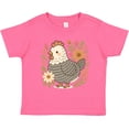 thumbnail image 3 of Inktastic Chicken Flowered Cottagecore Girls Toddler T-Shirt, 3 of 5