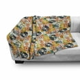 thumbnail image 3 of Music Soft Flannel Fleece Blanket, Pattern with Musical Instruments in Flat Design Style Cassette Radio Vinyl Nostalgic, Cozy Plush for Indoor and Outdoor Use, 50" x 70", Multicolor, by Ambesonne, 3 of 6