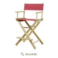 thumbnail image 1 of Casual Home 24" Director's Chair Natural Frame with Burgundy Canvas, Counter Height, 1 of 4