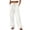 White #002, variant on Women's Boho Wide Leg Linen Pants Drawstring Waist Casual Loose Vacation Trousers, XL