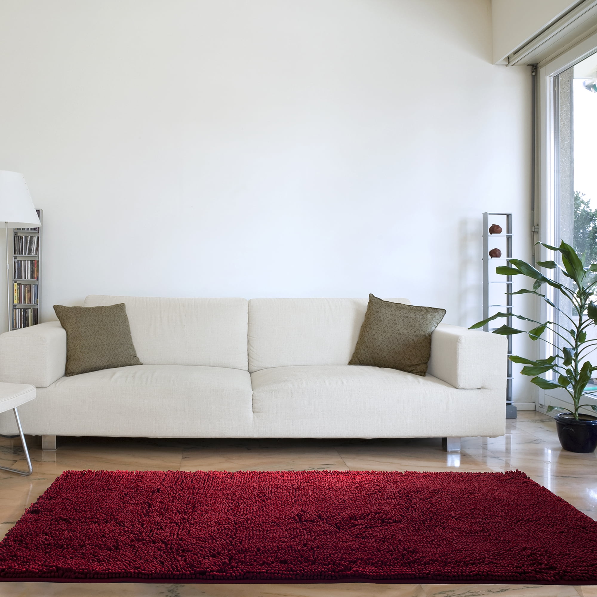 Somerset Home High Pile Shag Rug Peach 30x60 Walmart Com Walmart Com