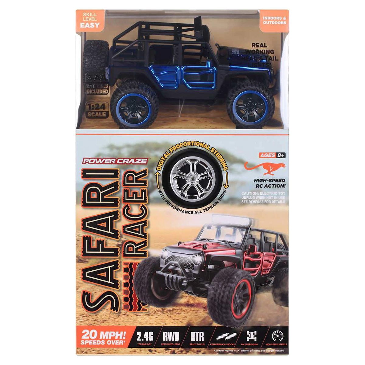 Power Craze Safari Racer Jeep RC - High Speed MPH - Walmart.com