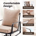 thumbnail image 4 of MAYEERTY Outdoor 2Piece Small Patio Set:Swivel Glider Chairs with Cushions for Porch,Balcony,Backyard, 4 of 7